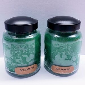 BALSAM FIR -A Cheerful Giver Baby Jar Single Wick Candle, 6 oz (2 pack)